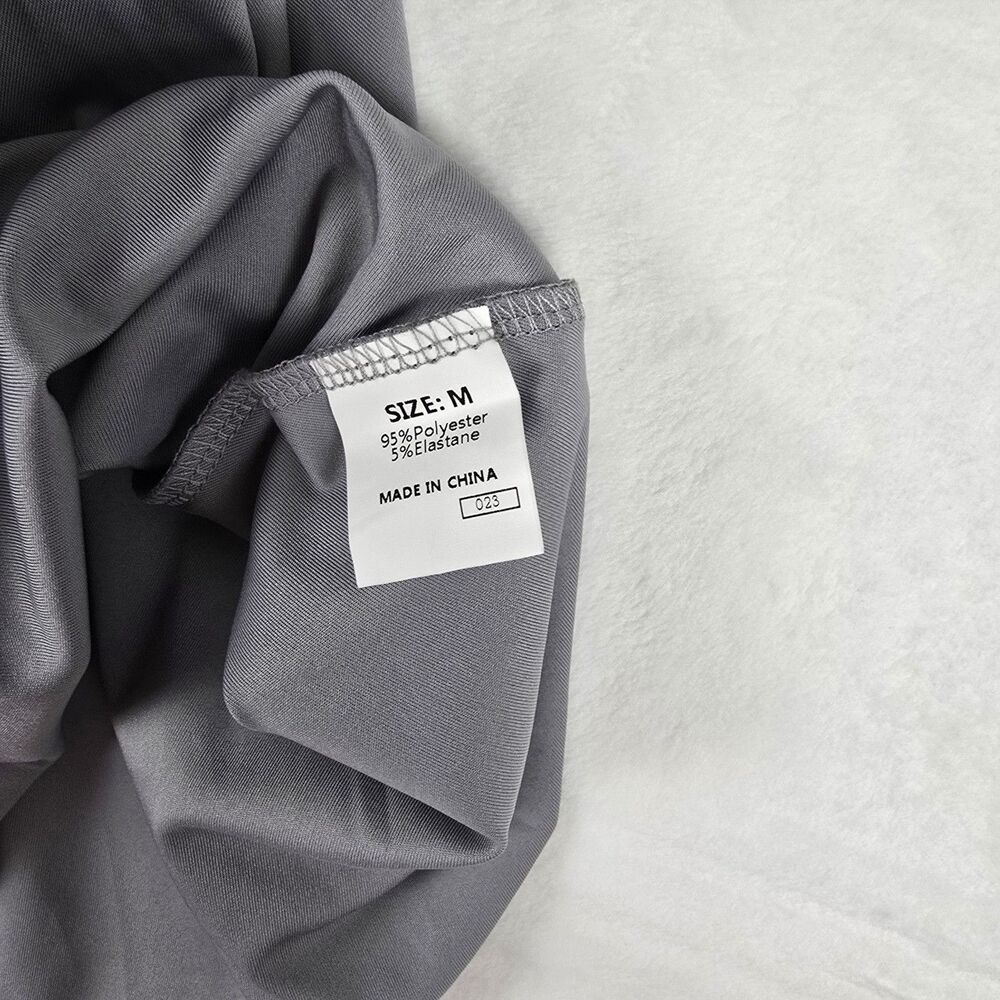 Dokotoo Midi Party Dress Women's Medium Grey Flutter Sleeve V-Neck Short Sleeve - Picture 9 of 10